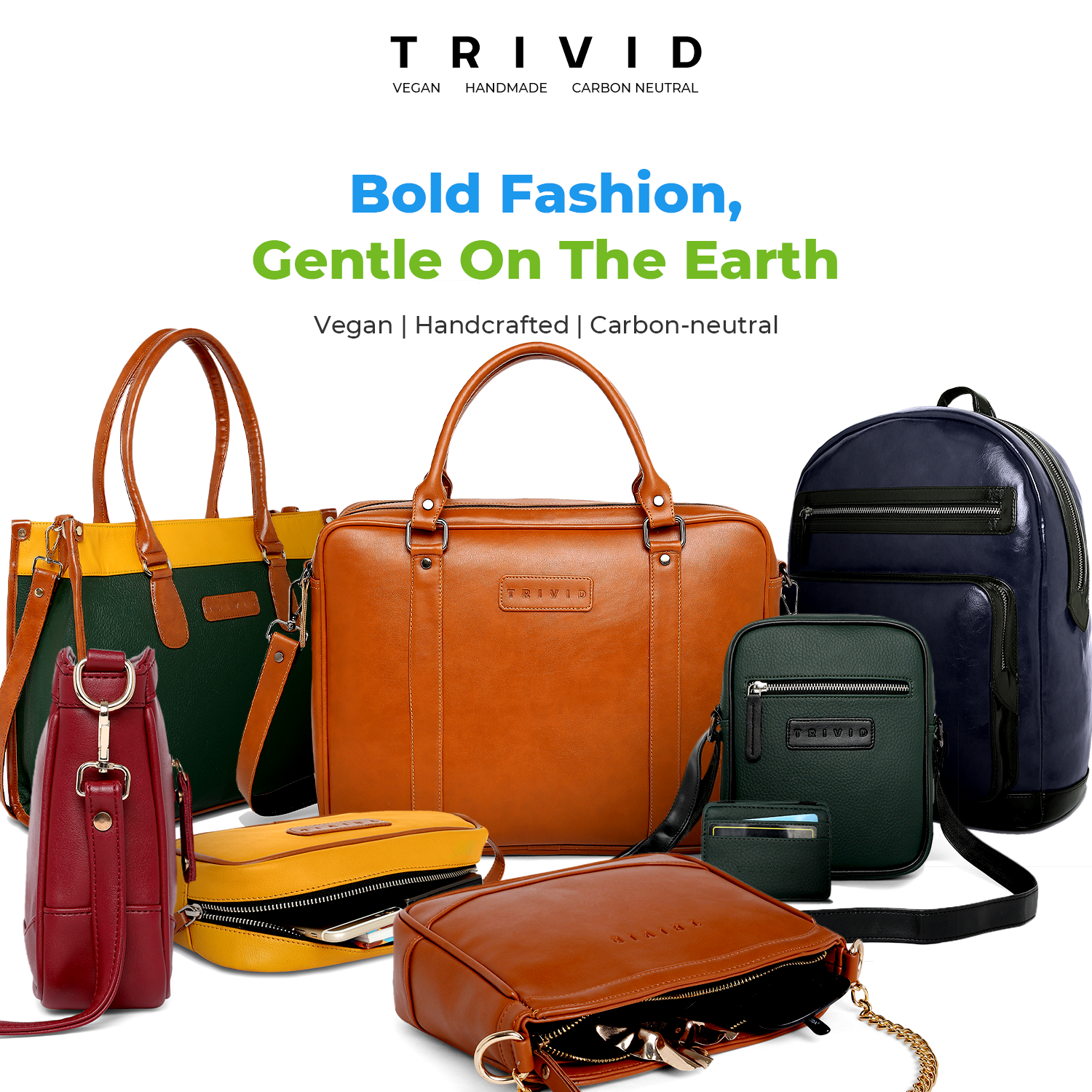 Tan TRIVID ESSENTIAL TWO-SECTION LAPTOP BAG