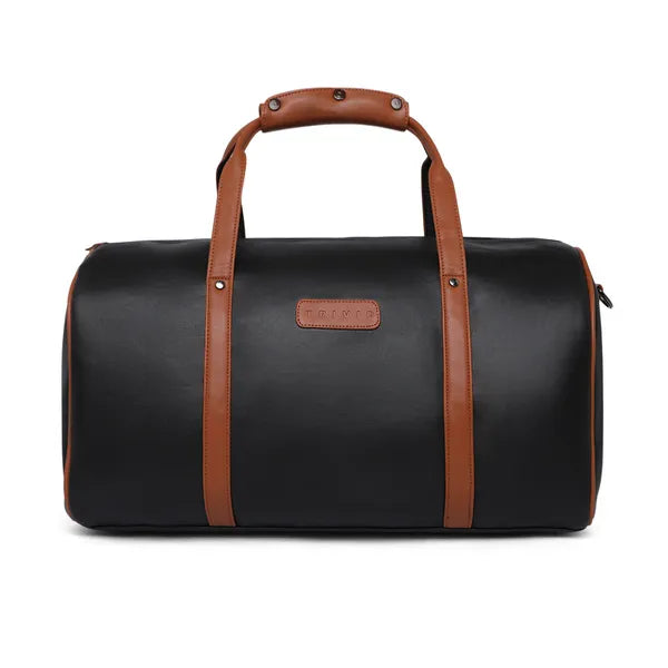 Black and tan TRIVID HOBO Duffel Bag